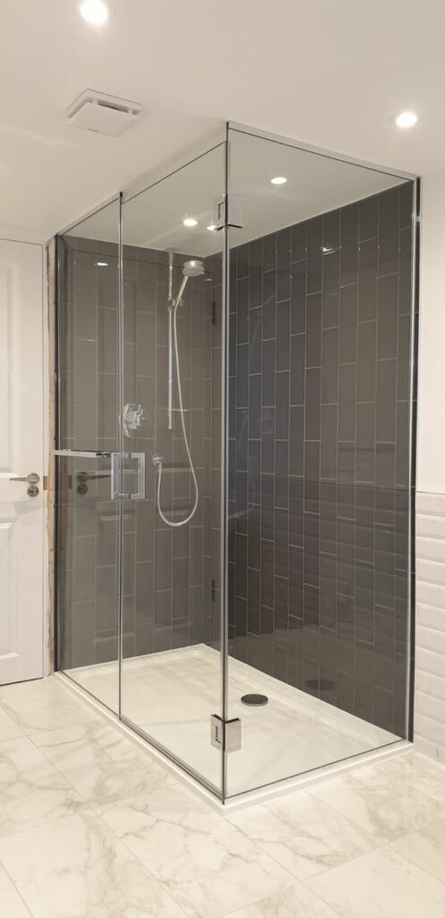 Glass 360 Custom Shower Hinged Door Enclosure Glass360 Specialist And Bespoke Glass